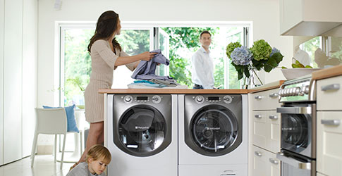 family with washing-machines-lifestyle