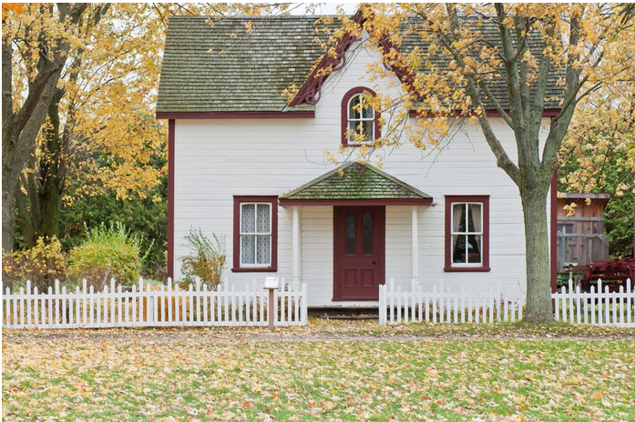a house with a security door